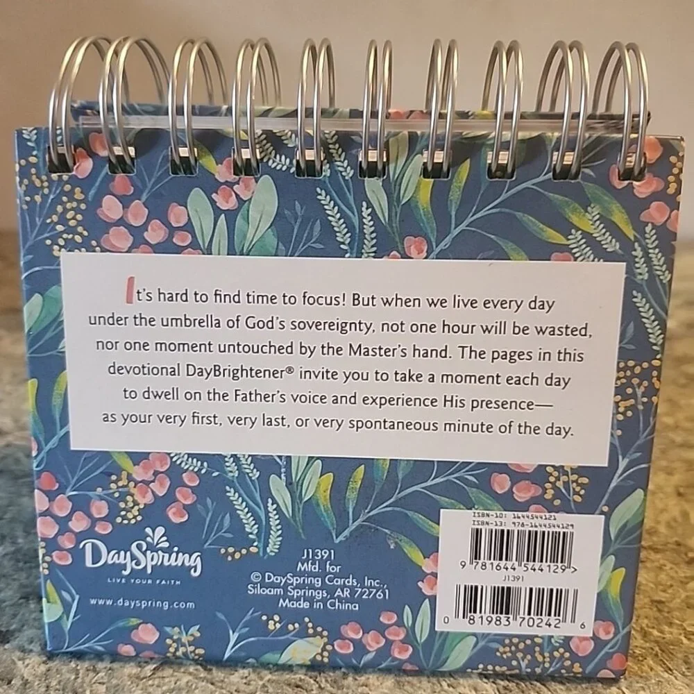 One Minute with God An Inspirational DaySpring Brightener Prayer Bible Calendar